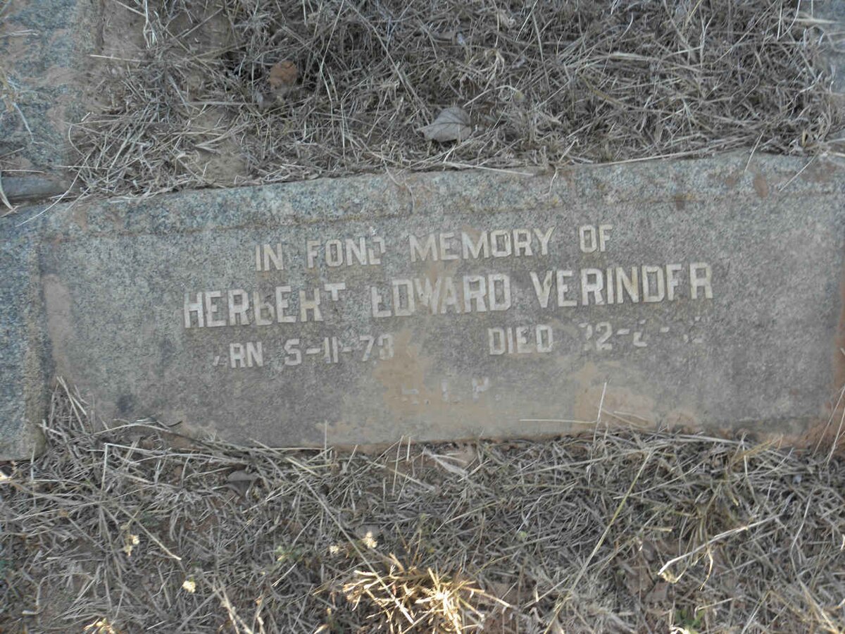VERINDER Herbert Edward 1?73-19??