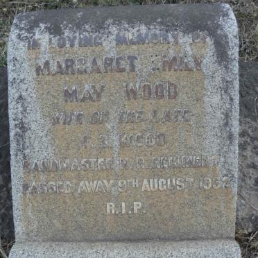 WOOD Margaret Emily May -1952