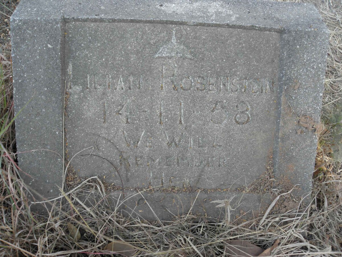 ROSENSTEIN Lilian -1958