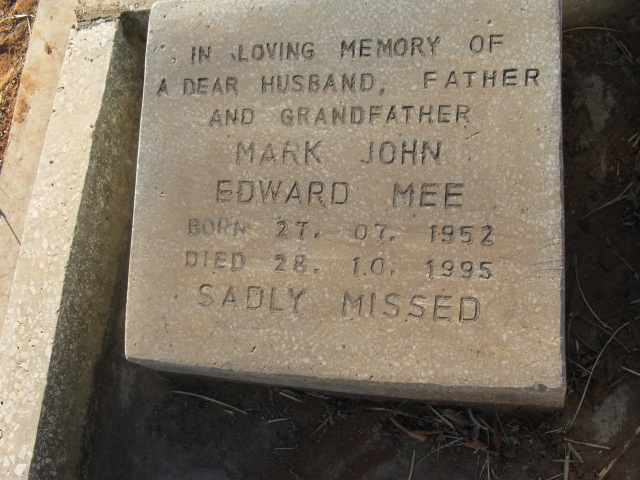MEE Mark John Edward 1952-1995
