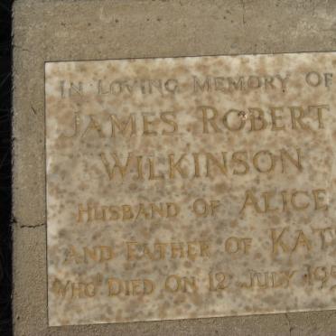 WILKINSON James Robert -1953