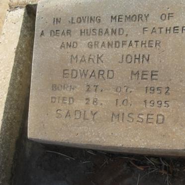 MEE Mark John Edward 1952-1995