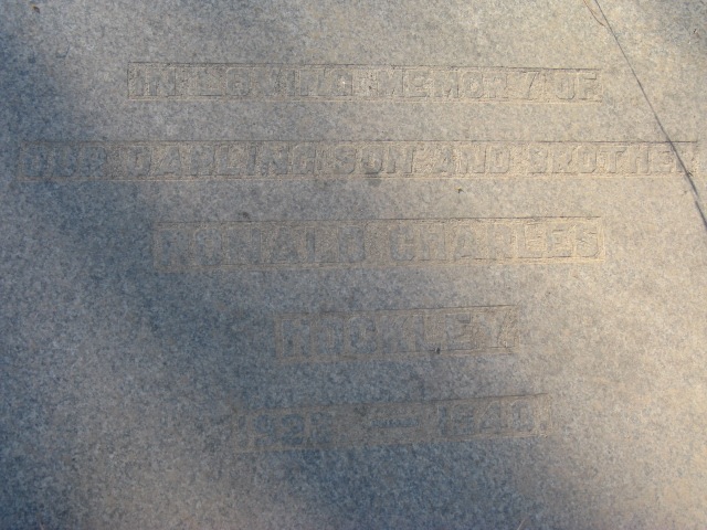 HOCKLEY Ronald Charles 1922-1940