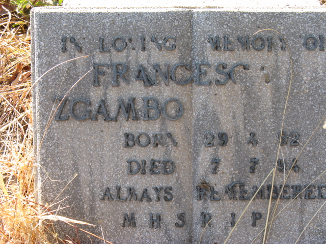 ZGAMBO Francesca 1992-199?