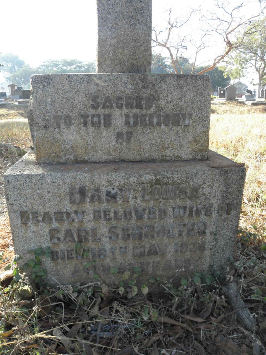 SCHROETER Mary Louisa -1936