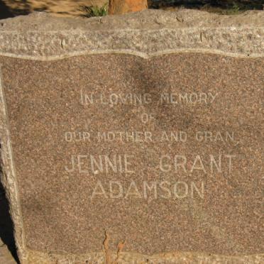ADAMSON Jennie Grant