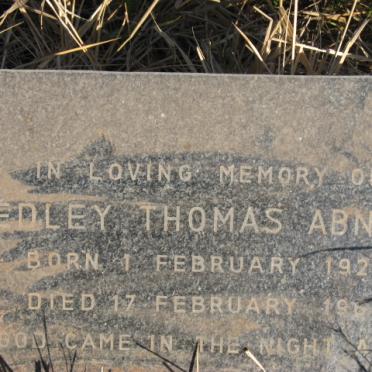 ABNETT Hedley Thomas 1922-1963