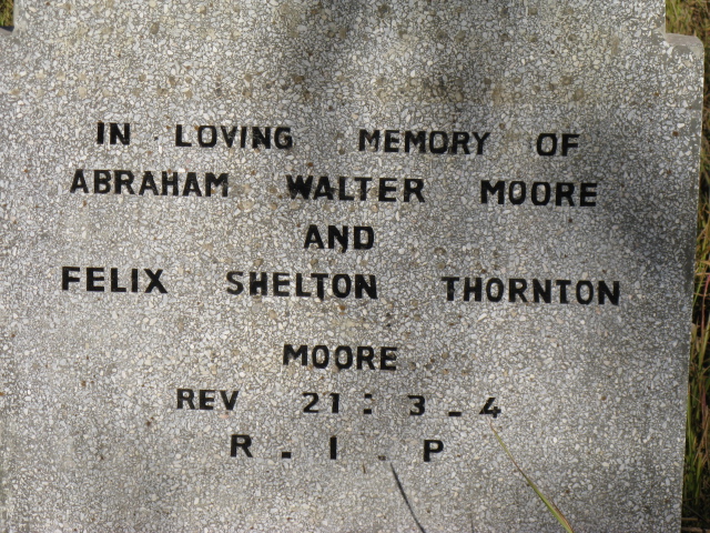 MOORE Abraham Walter :: MOORE Felix Shelton Thornton