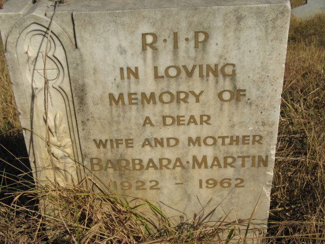 MARTIN Barbara 1922-1962