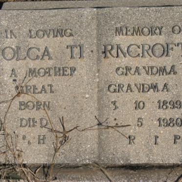 THORNCROFT Olga 1899-1980