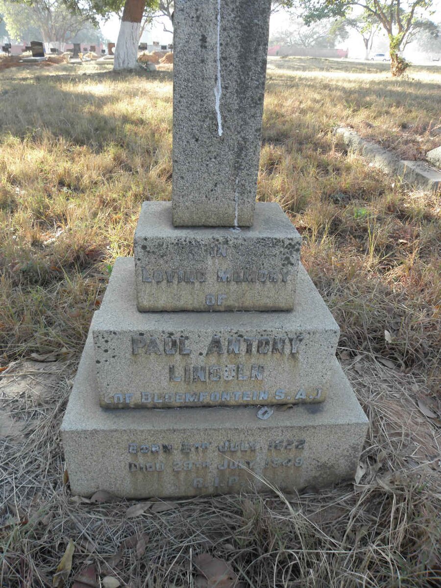 LINCOLN Paul Antony 1922-1949