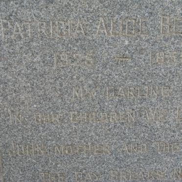 ?BENNE? Patricia Alice 1955-1959