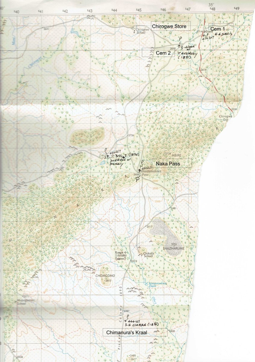 1. Location of grave for S.H. CLARKE -1891