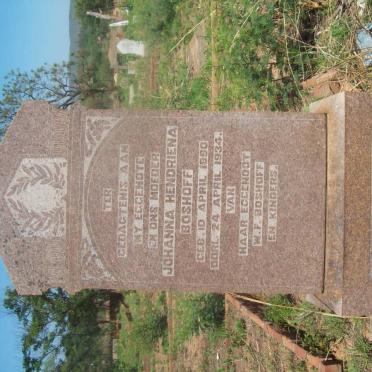 BOSHOFF Johanna Hendriena 1890-1934