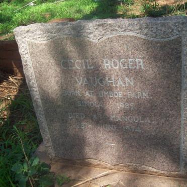VAUGHAN Cecil Roger 1925-1974
