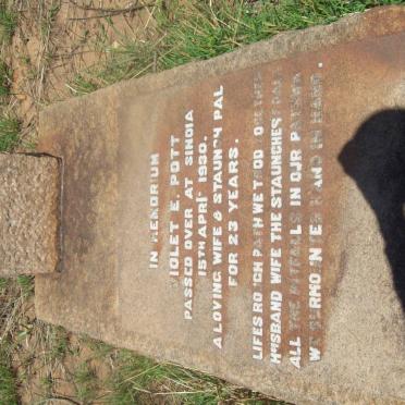 POTT Violet E. -1930