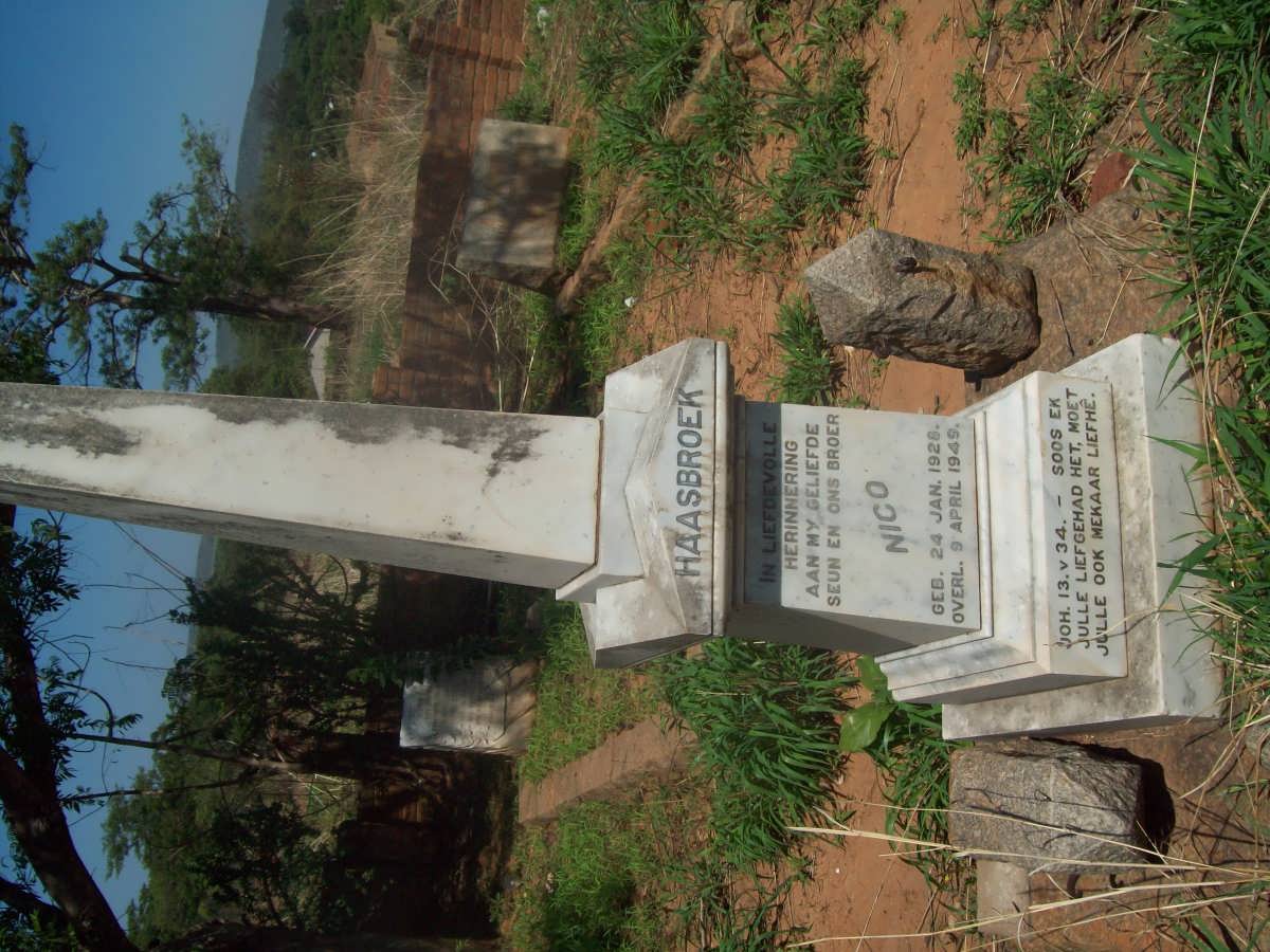 HAASBROEK Nico 1928-1949