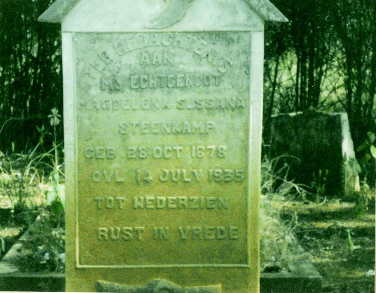 STEENKAMP Magdelena Sussana 1878-1935
