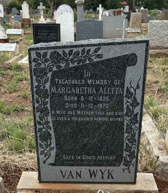 WYK Margaretha Aletta, van 1926-1973