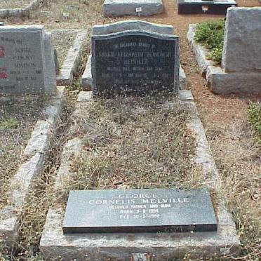 MELVILLE George Cornelis 1904-1992 &amp; Dirkie Elizabeth Zondach 1911-1983