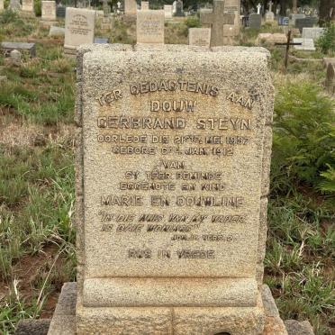 STEYN Douw Gerbrand 1912-1937