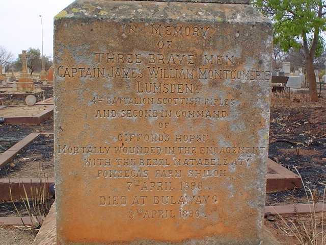 LUMSDEN James William Mongomerie -1896