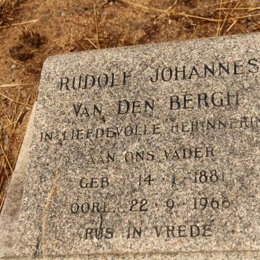 BERGH Rudolph Johannes, van den 1881-1966