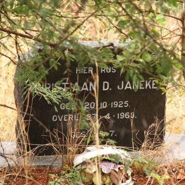 JANEKE Christiaan D. 1925-1963