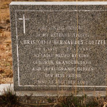 COETZEE Christoffel Bernardus 1918-1997