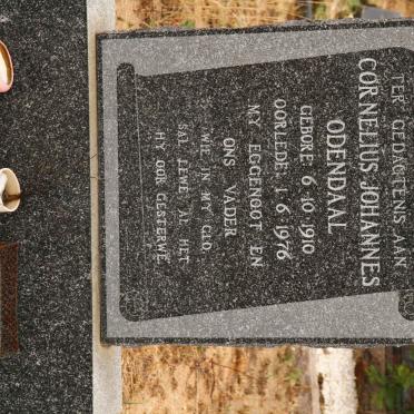 ODENDAAL Cornelius Johannes 1910-1976