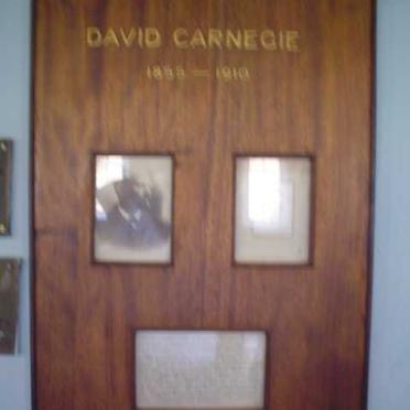 CARNEGIE David 1855-1910