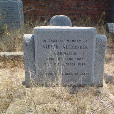 CARNEGIE Alfred Alexander 1887-1946