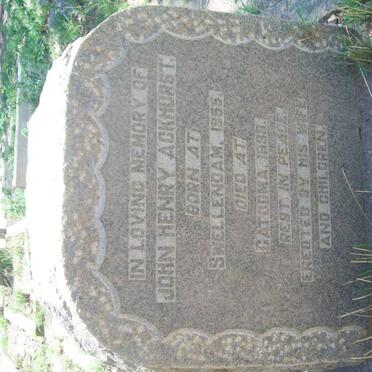 ACKHURST John Henry 1855-1938