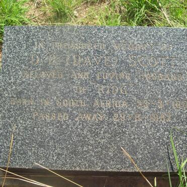 SCOTT D.P. Dave 1908-1967