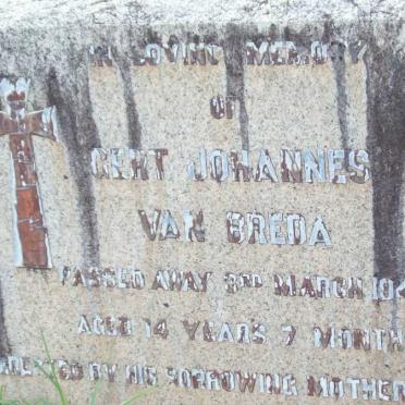 BREDA Gert Johannes, van  -1946