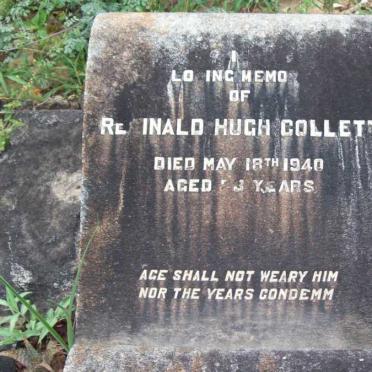 COLLETT Reginald Hugh -1949