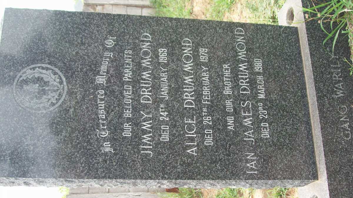 DRUMMOND Jimmy -1969 &amp; Alice -1979 :: DRUMMOND Ian James -1980