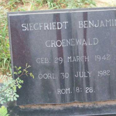 GROENEWALD Siegfriedt Benjamin 1942-1982