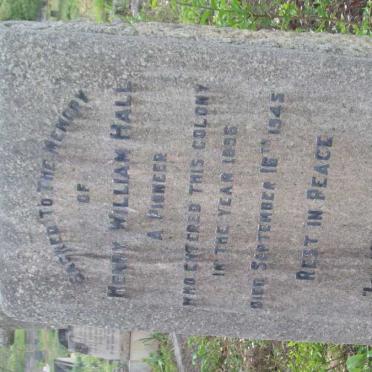 HALL Henry William -1945