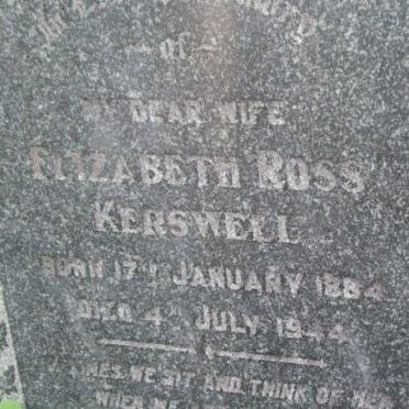 KERSWELL Elizabeth Ross 1884-1944