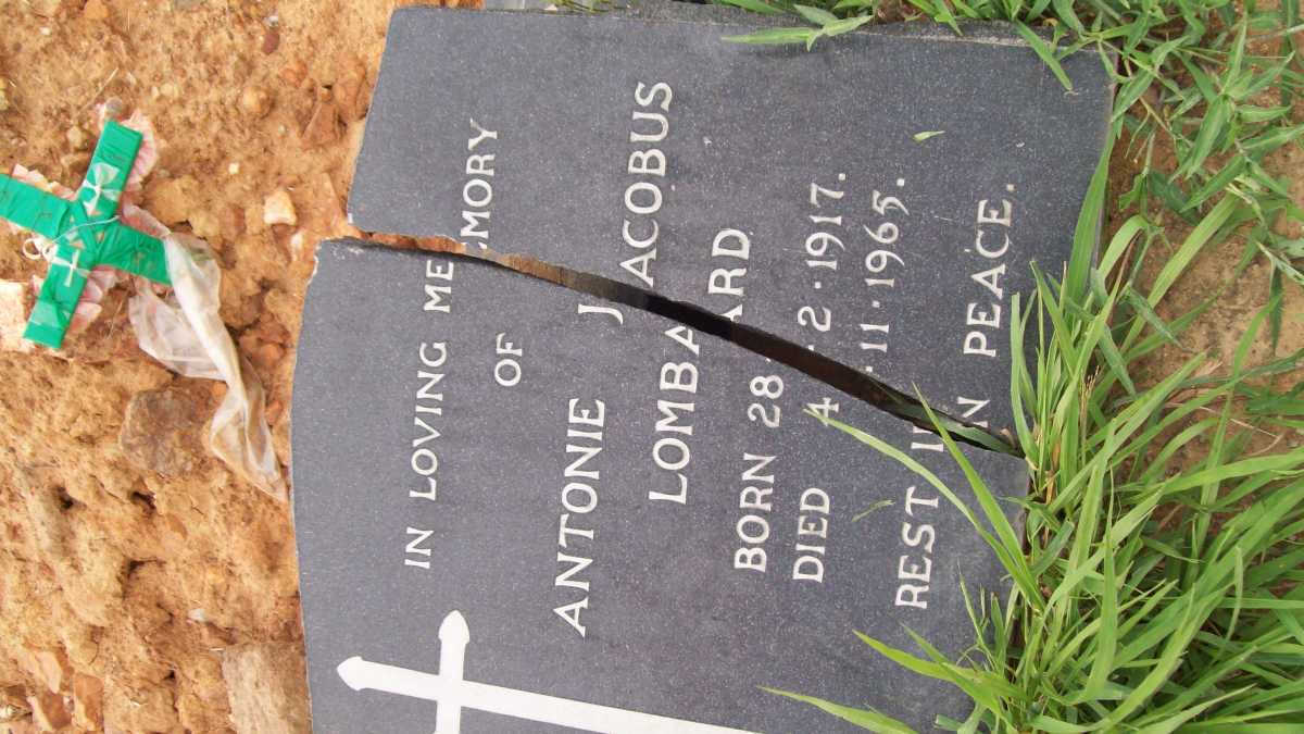 LOMBARD Antonie Jacobus 1917-1965