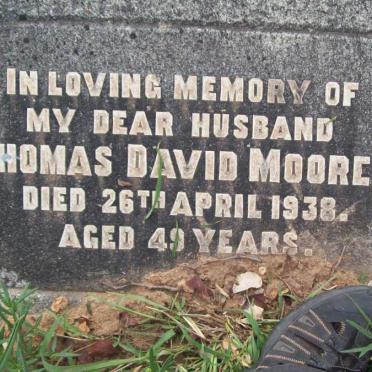 MOORE Thomas David -1938