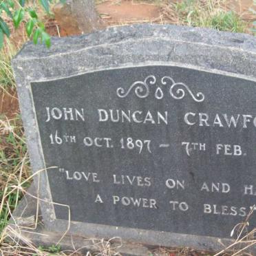 CRAWFORD John Duncan 1897-1966
