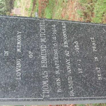 MITCHELL Thomas Edmund 1914-1968