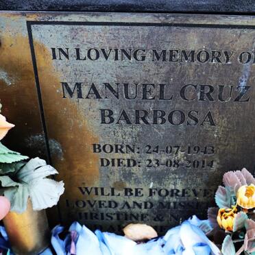 BARBOSA Manuel Cruz 1943-2014