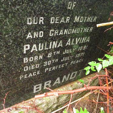 BRANDT Paulina Alvina 1891-1971