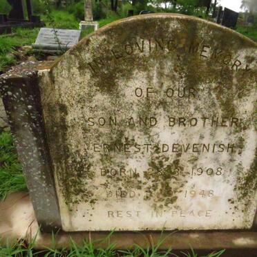 DEVENISH Ernest 1908-1948