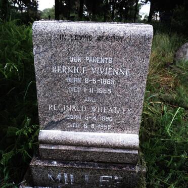 MILLER Reginald Wheatley 1890-1958 & Bernice Vivienne 1889-1955