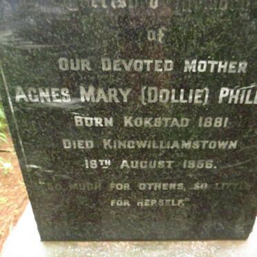 PHILLIPS Agnes Mary 1881-1956
