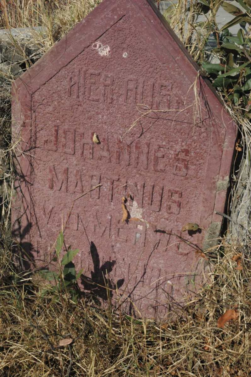 MERWE Johannes Martinus, v.d. 18??-